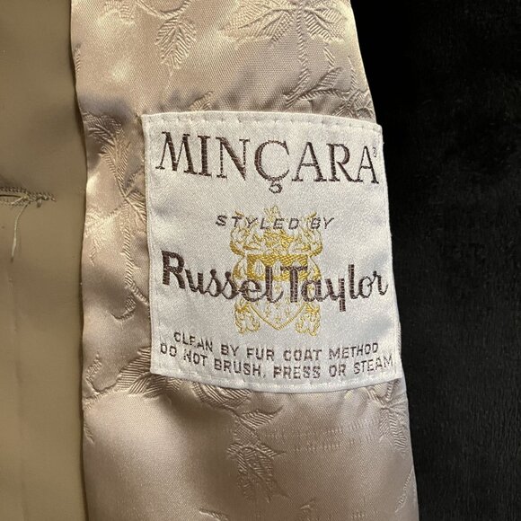 Mincara Russel Taylor 1960s Vintage Brown Faux Fur Coat With Plush Collar & Butt - Picture 8 of 11